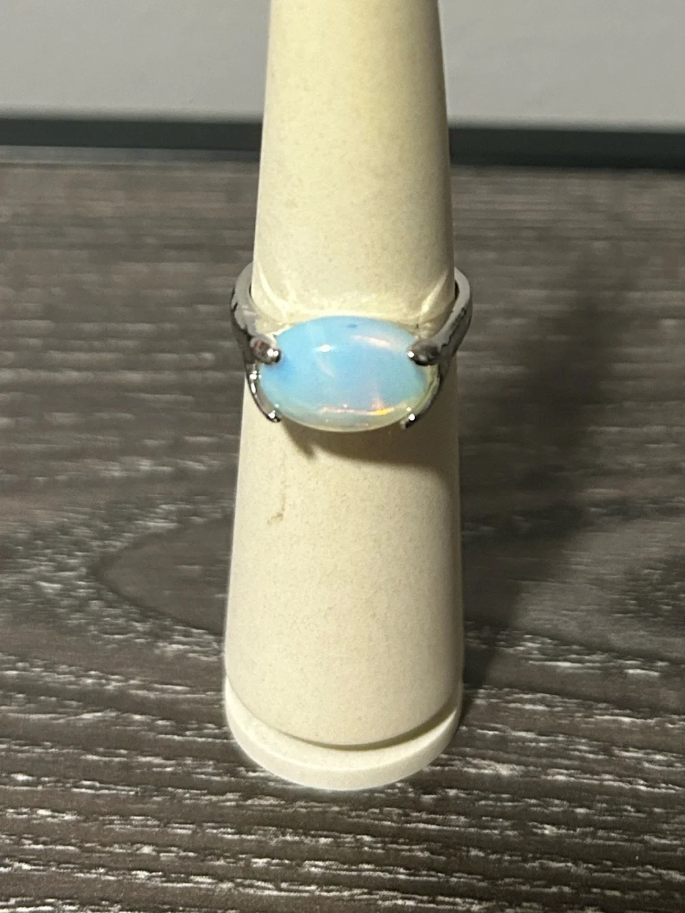 Oval opalite ring size 8